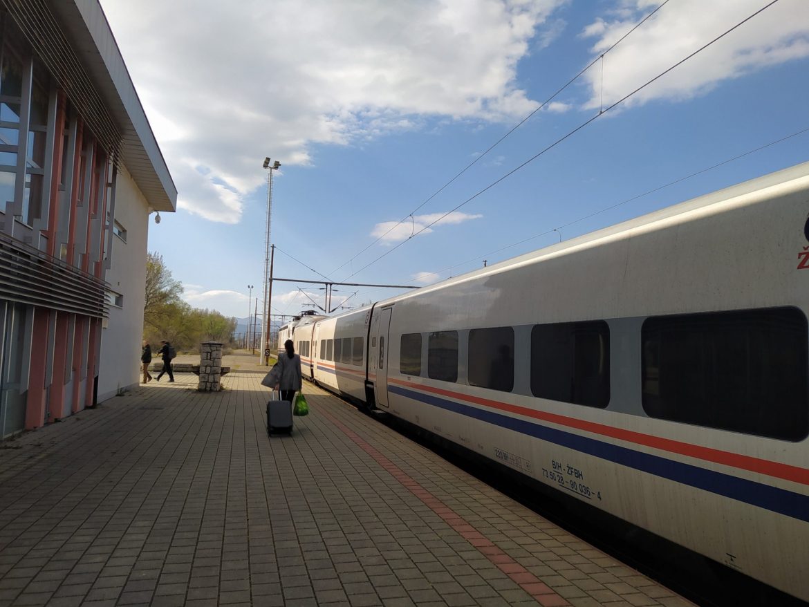 Peron stanice u Čapljini